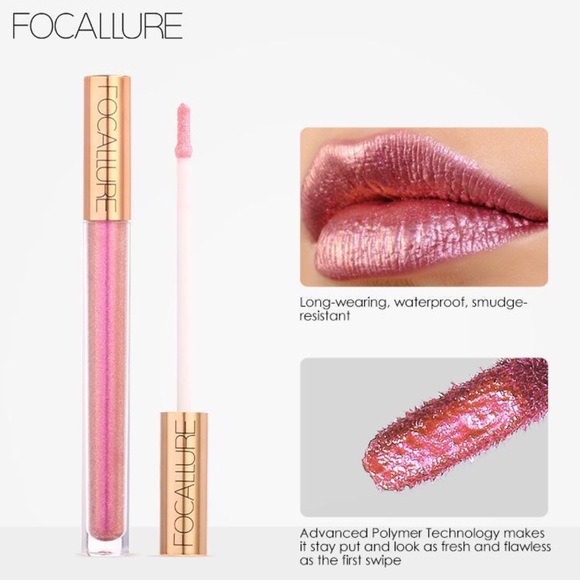 🆕📸! Metallic Pink Liquid Long-Wear Lipgloss! - Picture 4 of 8